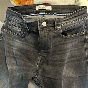 Black wash denim men’s jeans